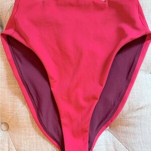 Left On Friday Red Bikini Bottom Medium